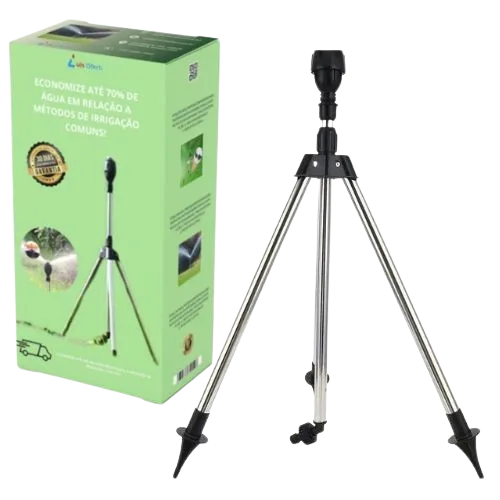 Irrigador Inteligente 360 graus com tripé ajustável - 1 Unidade